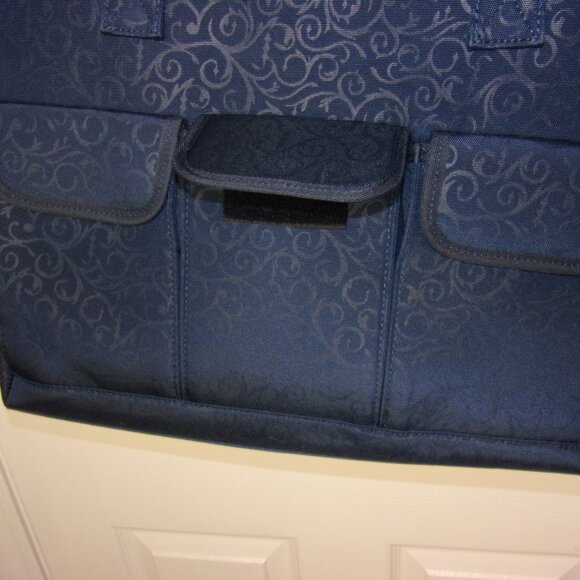 NEW ZERO GRID Trip Travel Extra Large Tote Bag Windsor  Black Brown Indigo - Picture 7 of 16